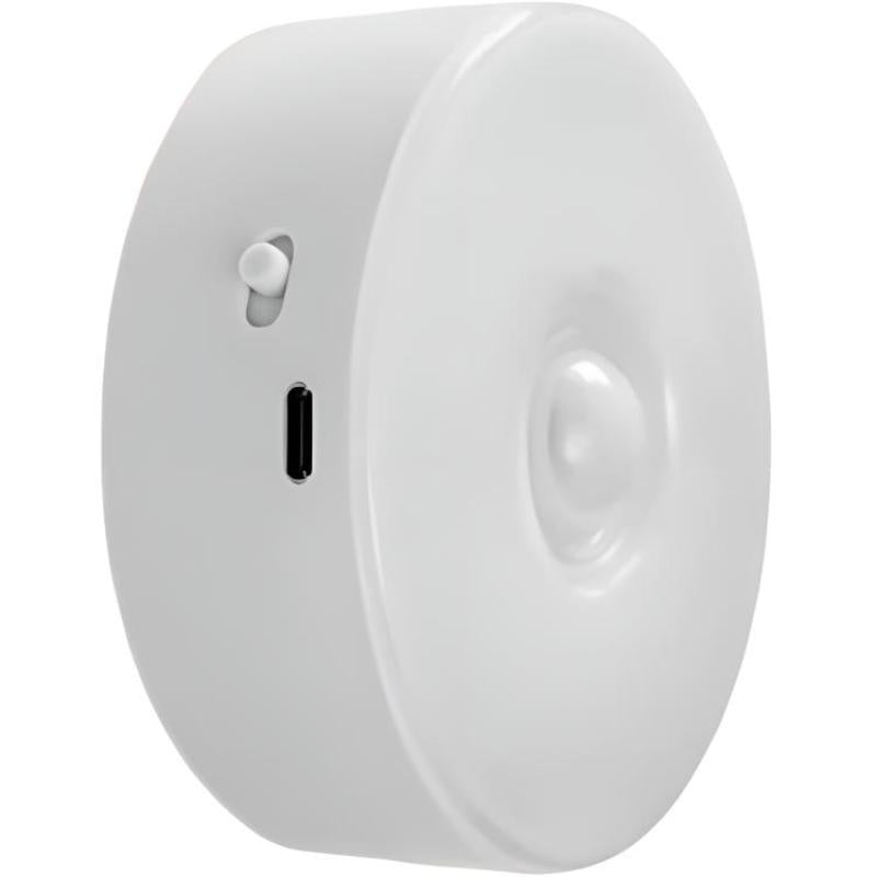 Smart motion sensor night light - rechargeable bedside lamp, no wiring required, magnetic cabinet light, hallway light, extra-long battery life