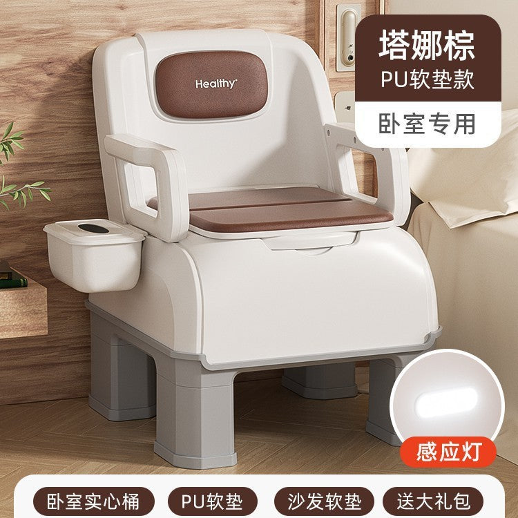 Bedside bedroom potty adult elderly toilet mobile horse room toilet chair bucket household pregnant women the elderly