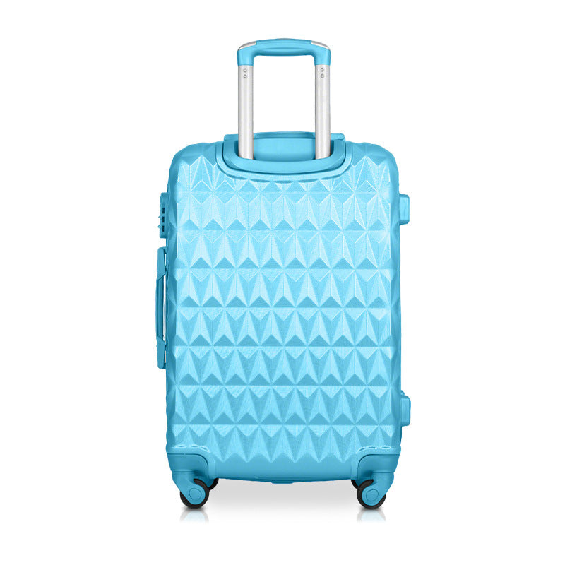 Processing custom ABS trolley case trendy diamond pattern casual travel case thickened large capacity universal wheel boarding case