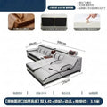 Massage genuine leather sofa italian minimalist living room smart multifunctional sofa 2025 new corner leather sofa