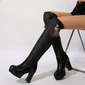 foreign trade cross-border large size high-heeled leather boots size difference 0.5 weight 817 grams can be urgently purchased   dropshipping