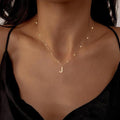 Aliexpress cross-border hot-selling fashionable european and american style unique minimalist niche english letter pendant necklace
