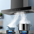 Wholesale xinfei high suction range hood for home kitchen top suction self-cleaning wall-mounted european range hood