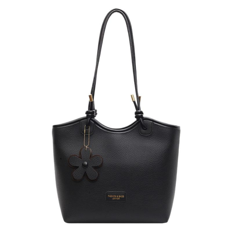 Hand carry versatile bucket bag women's bag 2025 new fashion texture shoulder bag casual foreign style messenger bag