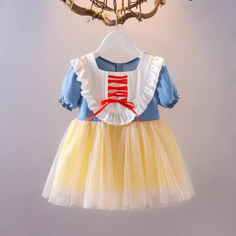 girls' summer dress - little girl baby princess dress - toddler & kids floral dress - puffy tulle skirt
