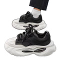 Men's shoes 2025 spring new thick soleeasiest for matchniche stylefashioncasual youth sports heightening dad shoes men