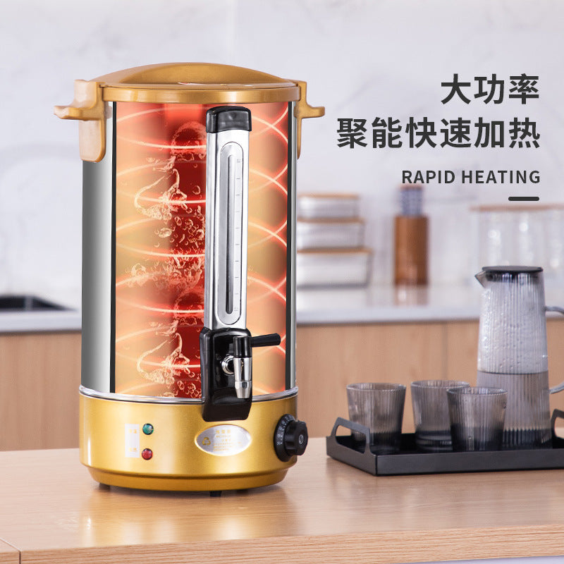 Stainless steel thermal insulation bucket, special water boiling bucket for stalls, large capacity boiling water bucket, confinement mugwort boiling bucket, milk tea bucket