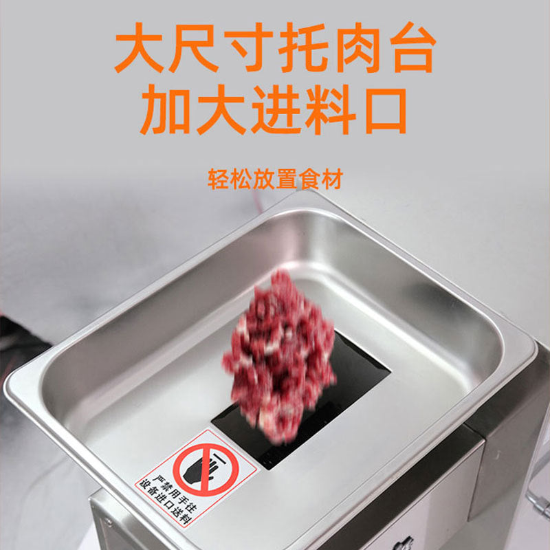 Yufei yongqiang slicer commercial desktop sanitary meat slicer stainless steel fully automatic detachable meat slicer
