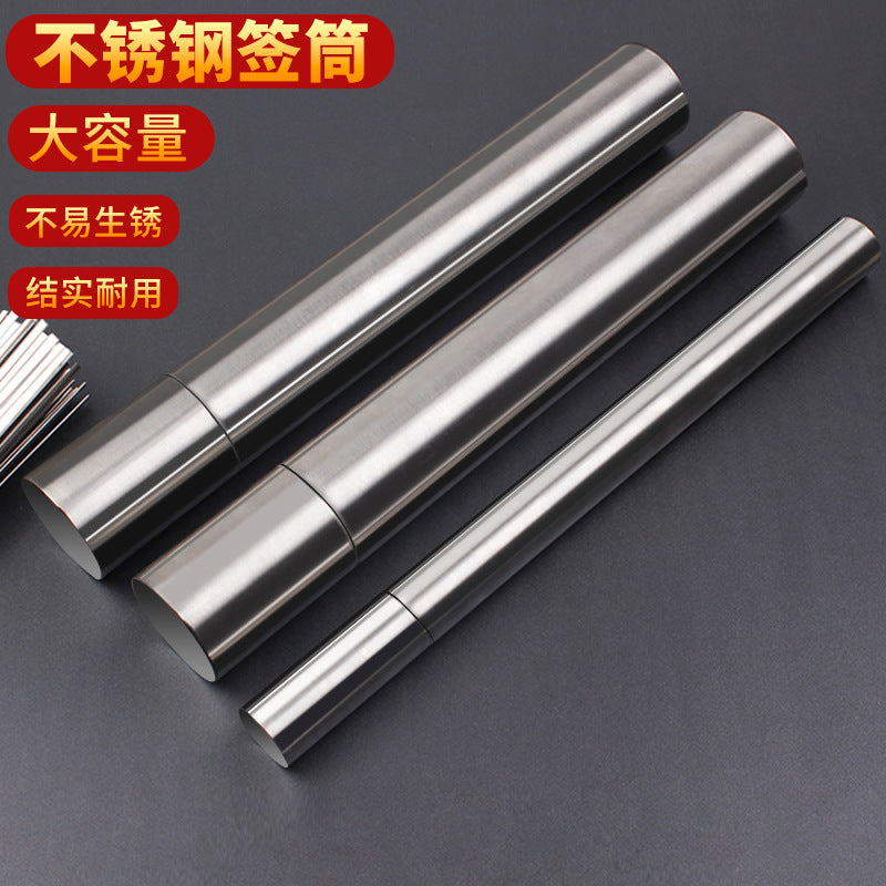 Bbq skewer tube stainless steel bbq needle barrel steel round skewer tube chopstick holder straw tube accessories wholesale skewers