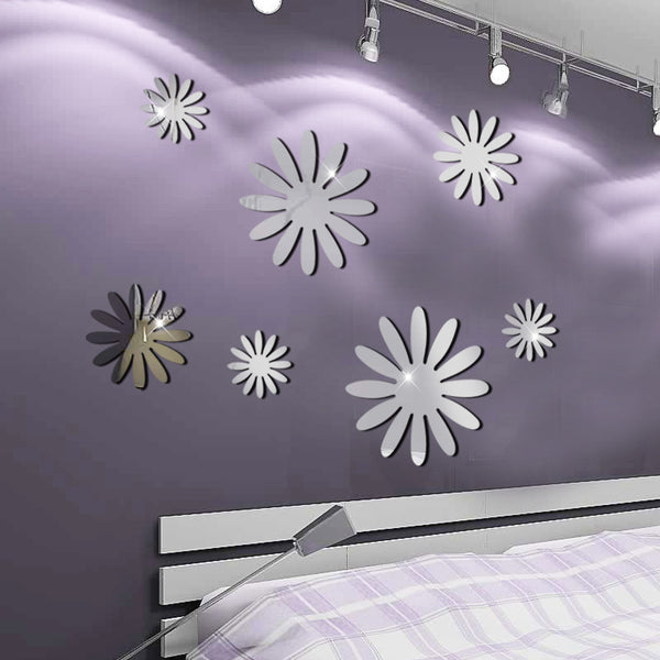 XN003 three-dimensional small flower acrylic wall sticker flower living room sofa bathroom wall creative decoration