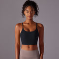 new arrival sling beautiful back sports intimates naked tight yoga bra outwear running fitness vest tops