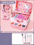 Kids' makeup table playset toy - nail polish, princess makeup box, pretend play, parent-child interaction