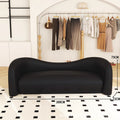 Milo's light luxury milk tea shop clothing store sofa leather art black retro beauty salon reception and negotiation popular rest area