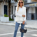Fashion cross-border export  independent station new arrivalvest retro twist pullover shirt v-neck sleeveless sweater for women