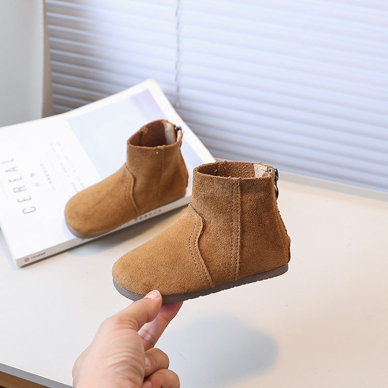 Kids' boots: new autumn/winter collection - stylish fleece-lined ankle boots for girls, british-inspired fashion, korean style