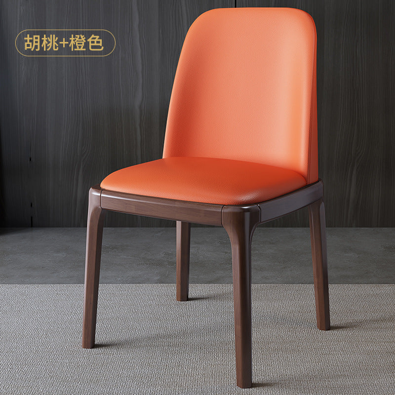 Wood style b&baccessible luxury upholstered back chair scandinavian solid wood dining chair for homemoderncasual restaurant hotel chair