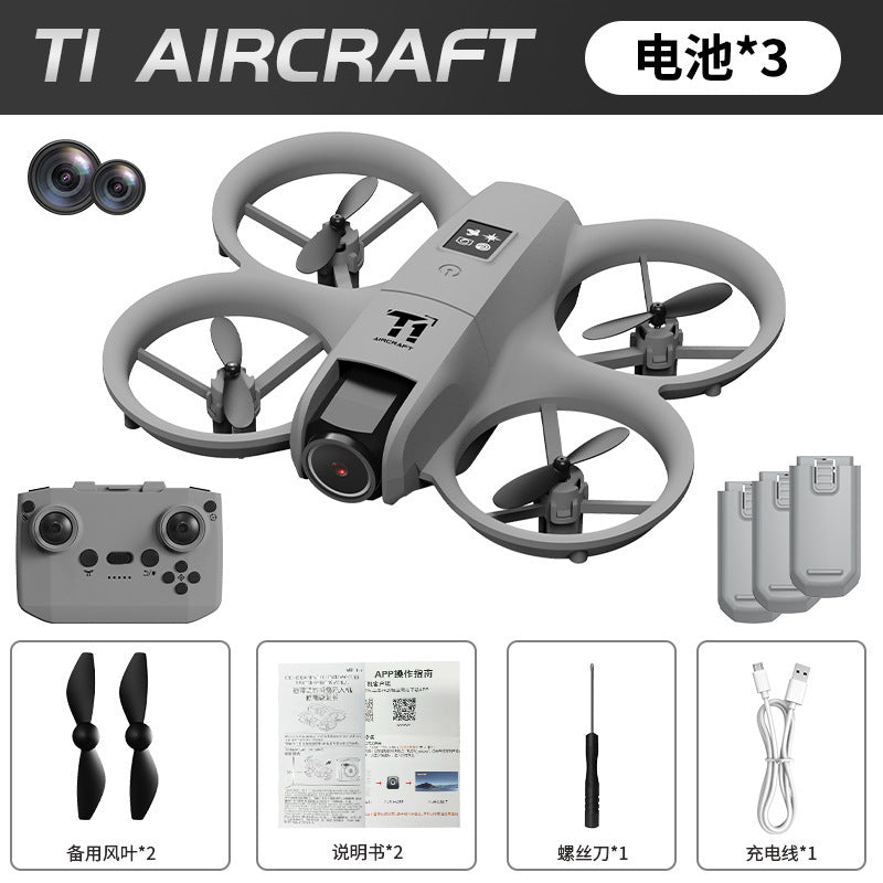 hot-selling four-axis mini drone, real-time aerial photography remote control aircraft, altitude-fixed and drop-resistant children's aircraft toy