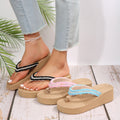 Ethnic style woven sandals & slippers - 2024 summer new arrivals - women's korean style versatile beach & casual sandals