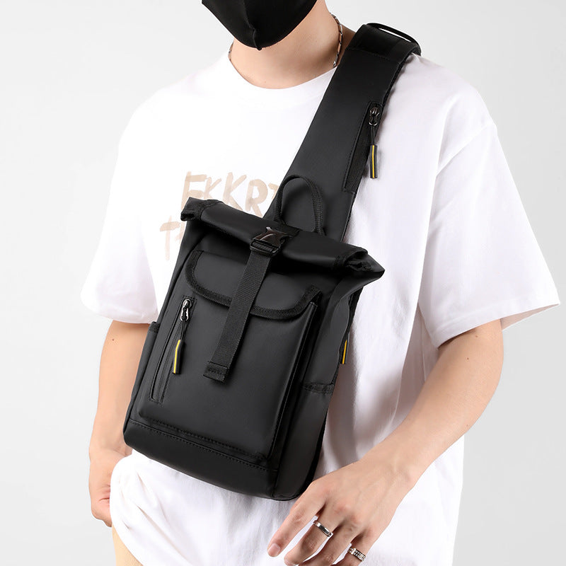New breast bag, men's messenger bag,  backpack, multi-functional storage bag, shoulder bag, simple chest bag, portable bag.