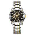 Women's white gold and black face