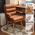 Solid wood computer chair - swivel, backrest, makeup stool, office sofa seat, ergonomic desk chair for women's bedroom