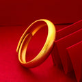 Matte gold glossy ring for women fashion glossy ring open jewelry ring glossy