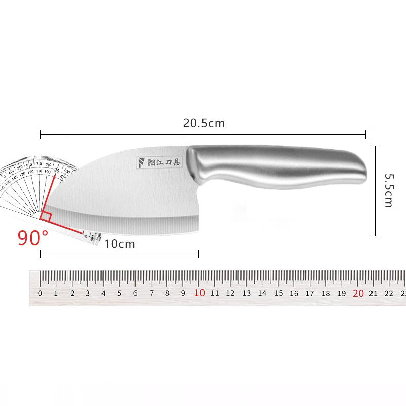 All-steel fish knife, vegetable knife, fruit knife, stainless steel slicing knife, household kitchen knife - sharp fish scale pattern