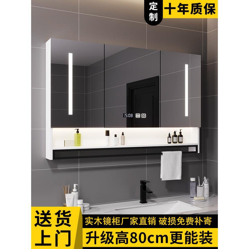 [Consultation and installation] Smart bathroom mirror cabinet is separately wall-mounted with lamp defogging bathroom dressing mirror is simple