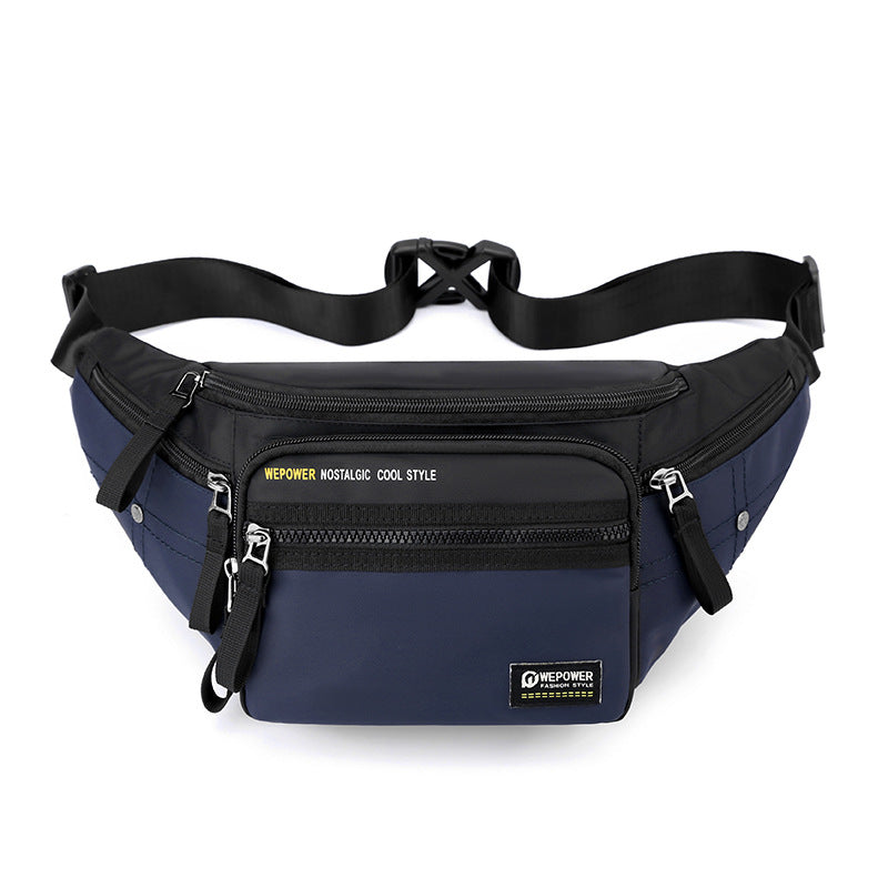 Factory wholesale new breast bag men's messenger bag outdoor running fanny pack multi-functional large-capacity shoulder bag