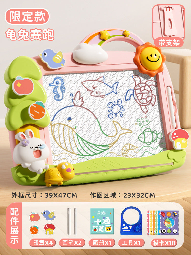 Children's magnetic drawing board - magnetic doodle board toy - baby writing board - magnetic colorful painting easel - birthday gift