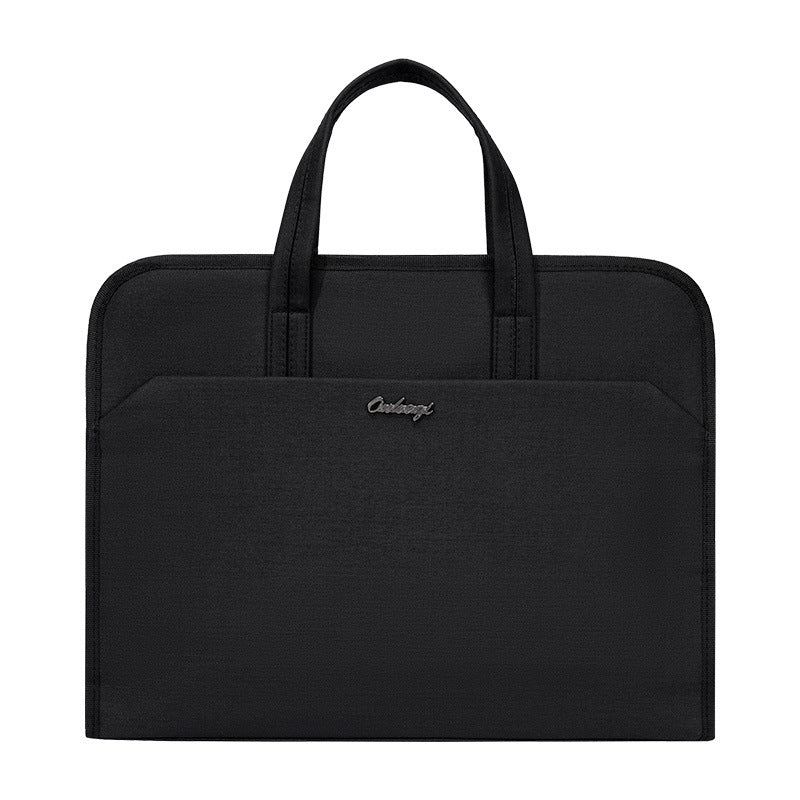 Large capacity business briefcase waterproof document bag conference folder oxford cloth file bag with custom logo printing