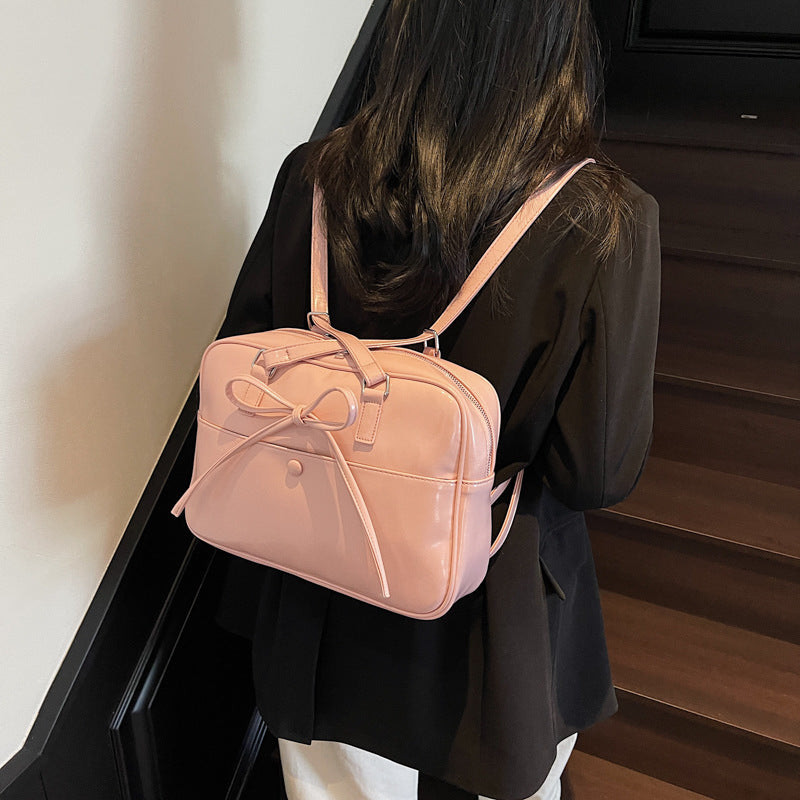 Simple and large-capacity backpack bag women's 2025 spring new trendy Korean underarm bag high-end shoulder tote bag