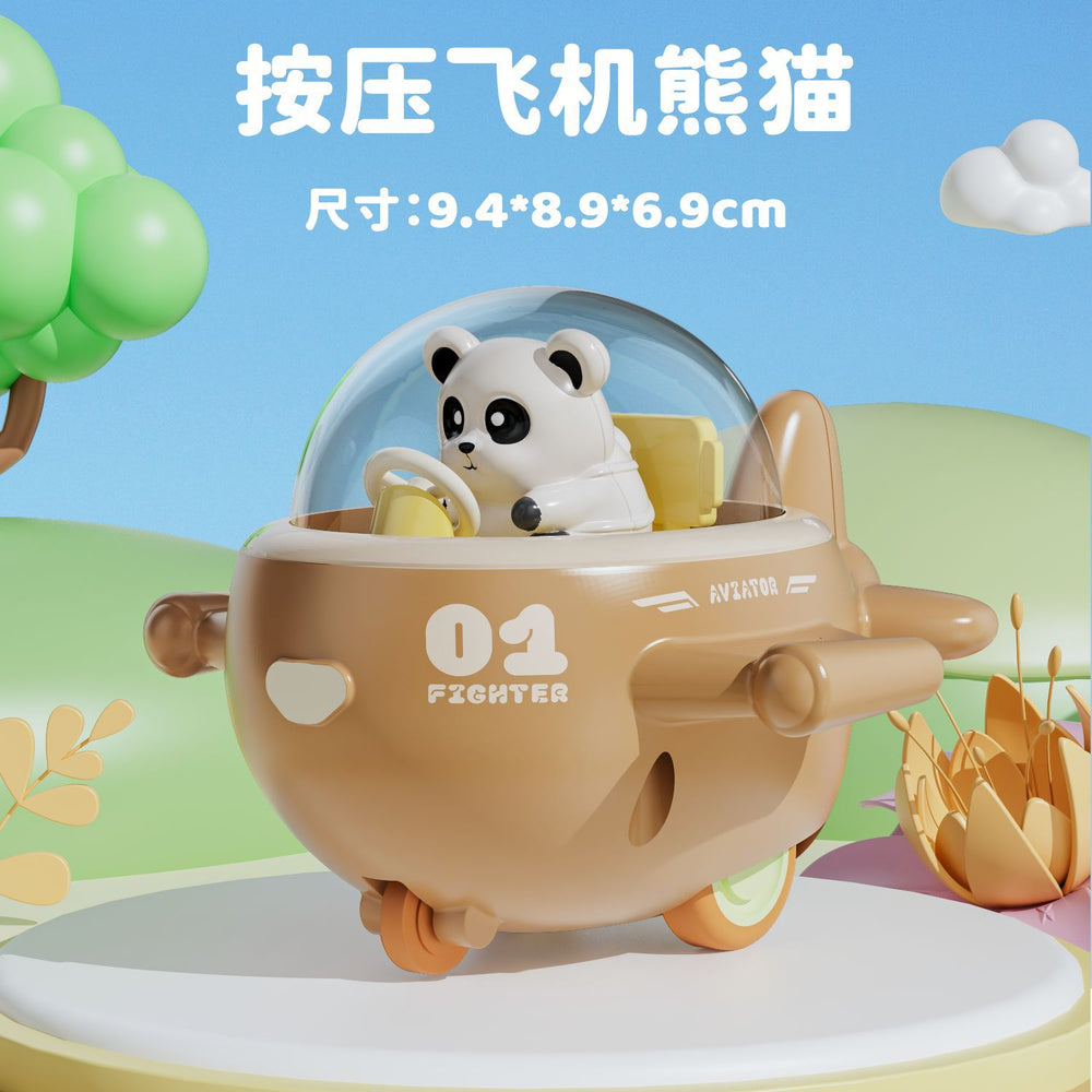 Dropshipping kids press boys and girls sliding car pull back cartoon airplane bus sedan toy car