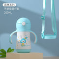 Kids' insulated sippy cup with straw - convertible baby bottle, training cup, and stainless steel thermos for toddlers and big kids