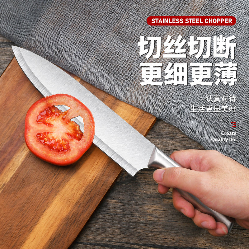 All stainless steel kitchen knife for home bone chopping knife slicing knife meat cutting knife chopping dual-purpose knife chef knife kitchen for home knife
