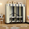 Stereo folding wardrobe, installation-free cloth wardrobe, for home bedroom, strong and durable, simple wardrobe, steel frame storage wardrobe
