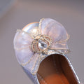 Girls' bow-tie princess shoes - new  summer collection - kids' leather shoes - crystal shoes - baby girls' single shoes