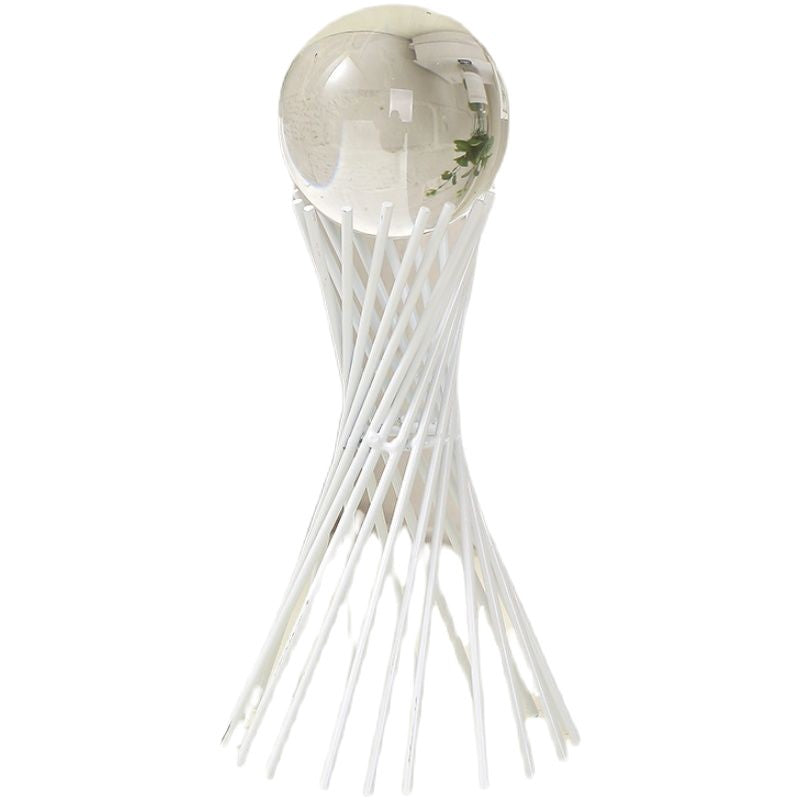 Nordic style minimalist luxury crystal ball ornament - decorative glass sphere for home living room, new home art display