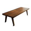 Solid wood large desk - double seater study & reading table for living room, minimalist office computer desk, conference table, workstation table