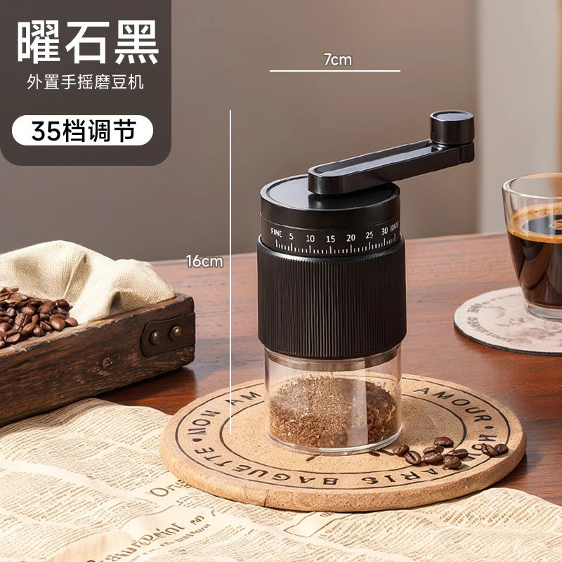 Portable electric coffee grinder - usb rechargeable coffee bean grinder for home use - cross-border supply