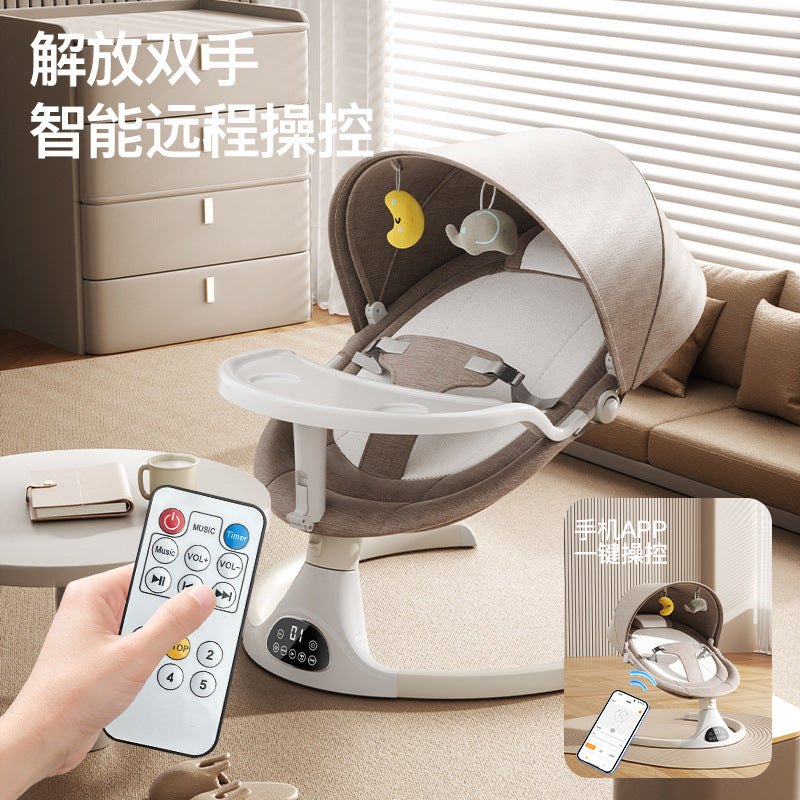 Baby electric rocking chair baby coaxing artifact baby soothing electric cradle newborn baby coaxing rocking chair recliner crib