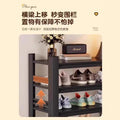 Steel shoe rack for home door multi-layer floor-standing storage rack large-capacity iron storage rack entrance door simple shoe cabinet