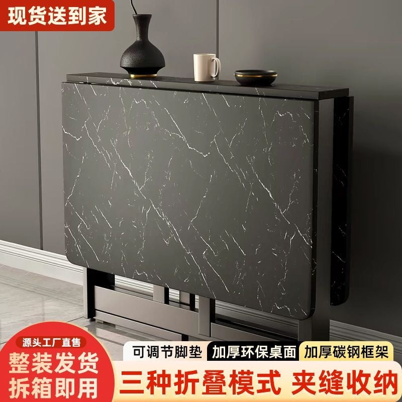 Folding table, installation-free dining table, small apartment rental, telescopic dining table, simple street stall, outdoor folding table