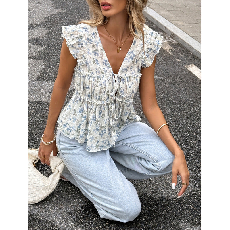 listing: new  women's original fashion chiffon printed t-shirt