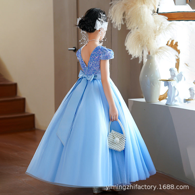 Ready-to-ship girls' dresses: new styles for hosts, piano performances, and princesses - high-end girl dresses