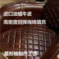 Single sofa chair combination cowhide villa room cigar bar lounge chair oil wax leather saddle chair medieval chair