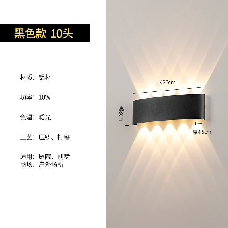 Outdoor wall light waterproof outdoor wall washer minimalist modern living room bedroom bedside aisle balcony terrace lamp