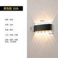 【10 heads】outdoor sand white waterproof wall light - warm light, 10w