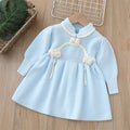Girls' knit dress - new autumn/winter  collection - hanfu style qipao dress