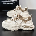 Men's spring trendy casual shoes: youth-friendly, versatile, mesh breathable, chunky sole, height-increasing, running & athletic sneakers